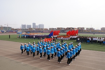 beat365唯一官网第四届田径运动会开幕式在beat365唯一官网南校区举行